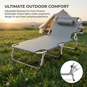 Cama Plegable para Acampar para Adultos y Niños, Ajustable, de Alta Calidad, Gran Capacidad, Resistente al Espacio, Multifuncional, Fácil de Transportar - Product Image 1