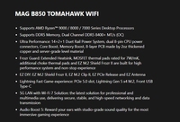 Carte mère MSI MAG B850 TOMAHAWK MAX WIFI, neuve, emballage d'origine, garantie trois ans