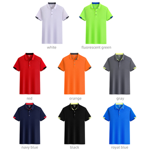 Quick Dry Mixed Color 3 Fashion Button Breathable Anti-shrink <strong>Sports</strong> Comfortable Custom Men's <strong>Polo</strong> Shirts Printing logo - Product Image 5