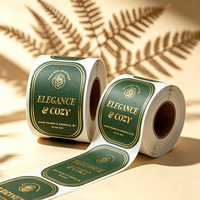 Étiquettes autocollantes personnalisées haut de gamme en vinyle doré, imperméables, respirantes et résistantes à la chaleur pour cosmétiques, parfums et arômes