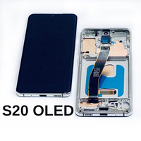 Pantalla LCD de teléfono móvil para Samsung Galaxy S21 G991 con marco con función de huella dactilar pantalla OLED