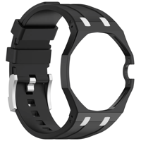 Correa de Reloj de Silicona Estilo Lépine Ouruoxi OEM/ODM, Repuesto para AP -swatch Royal Pop, Corona a las 12 en Punto, Resistente al Agua