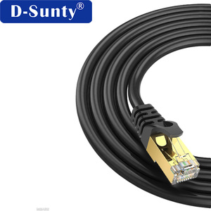 Câbles de raccordement Internet Cat7 RJ45 plaqués or, ronds, avec fils 30AWG, 28AWG, 26AWG, 24AWG, Câble réseau Ethernet Cat 7 blindé SSTP - Product Image 2