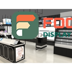 Bespoke Retail Project Metal Display Shelf 3D Design Service Makeup Store Interior Design - Product Image 3