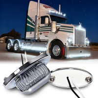 Nouvelle lampe de plaque d'immatriculation de camion WTTG, IP67, LED haute puissance, matériau PC, universelle, adaptée aux voitures, bus, remorques, remplacement