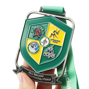 Médaille de sport en alliage de zinc émaillé métallique 3D personnalisée pour le <span class=keywords><strong>judo</strong></span> taekwondo karaté avec médaille d'or avec ruban - Product Image 1