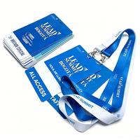 Passe VIP personnalisé avec cordon, badge d'identification en PVC pour événements, carte d'accès tout compris pour concerts, expositions et salons professionnels