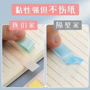 Pet Transparent <b>Sticky</b> Notes Rectangle Waterproof Index Stickers For Student Organization <b>Labeling</b> - Product Image 2