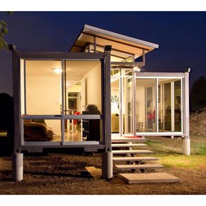 Maison conteneur personnalisée, espace de vie rectangulaire moderne avec installation sur site, solution de projet globale - Product Image 1