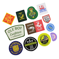 Écusson tissé personnalisé avec logo, nouvelle mode, finition mate, durable, badge personnalisé, créez des écussons de formes variées pour chapeaux et vêtements
