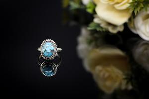 Anillo único hecho a mano de plata de ley 925 con piedra preciosa de turquesa azul cobre natural para hombres y mujeres, regalo de joyería para fiestas y bodas - Product Image 4