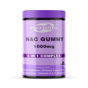 OEM Vente chaude - Personnalisable - Gommes de N-acétylcystéine 1000 mg, complément alimentaire pour enfants et adultes - Soutien antioxydant et système immunitaire - Product Image 1