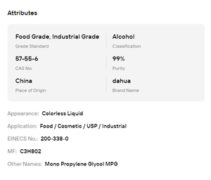 Propilenglicol PG de Alta Pureza, Grado Cosmético, Solvente Multiusos, Humectante, Materia Prima para Cuidado de la Piel, Cosméticos, Fragancias y Perfumes - Product Image 6