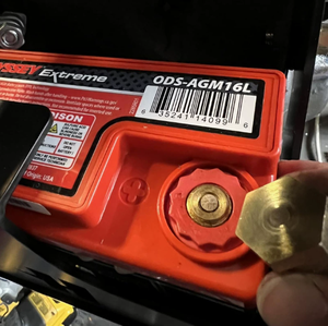 Brass <b>Auto</b> <b>Battery</b> Terminal Adapter Threaded Connector Male Female Post Converter M6 M8 for Car <b>Battery</b> - Product Image 2