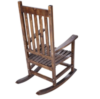 Nouvelle chaise berçante moderne en cèdre pour une utilisation intérieure et extérieure, siège confortable en bois naturel, bascule personnalisée