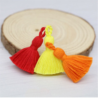 En Stock plusieurs couleurs Mini 3cm-gland en coton