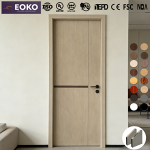 Puerta de Madera de Ingeniería Impermeable EOKO para Habitaciones de Condominios, Estilo Shaker, Suministro a Granel, Acabado Imprimado - Product Image 4