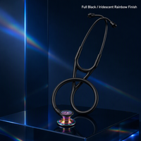 Stéthoscope Professionnel Coloré avec Diaphragme Réversible, Outil d'Écoute Acoustique Adulte et Pédiatrique pour Équipes Médicales