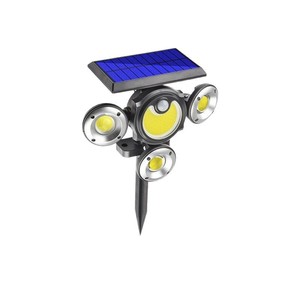Lampe murale LED solaire <span class=keywords><strong>de</strong></span> style européen, étanche IP65, à détection <span class=keywords><strong>de</strong></span> mouvement, à brancher au sol, pour jardin extérieur, lumière du <span class=keywords><strong>jour</strong></span> 5000K - Product Image 1