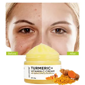 Private Label Hautpflege Moist urizing White ning Gesichts creme Dark Spot Removal Aufhellende Kurkuma Gesichts creme für Frauen