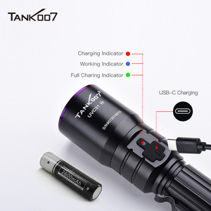 Tank007 Uvc31 365nm UV Đèn Flash Công Nghiệp Phát Hiện Rò Rỉ Kiểm Tra Pháp Y UV Đèn Pin LED Linterna NDT Torch Ánh Sáng - Product Image 6