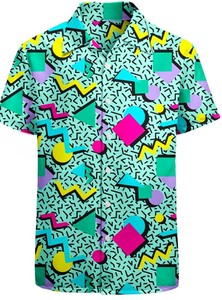 Tenues pour garçons Inrajoper années 80 <span class=keywords><strong>et</strong></span> 90, 6 pièces, costumes hip-hop, accessoires, t-shirt coloré Echo Christmas pour fête à thème - Product Image 4