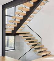 Stringers d'escalier en acier à assembler soi-même, réglables pour terrasse, patio, intérieur et extérieur