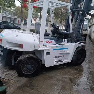 TCM Used Japanese Engine CE Certified 7 Ton Diesel Counterbalance Forklift Fwd Drive Offroad 3m Lift 1 Year Warranty Retail <b>Farm</b> - Product Image 3