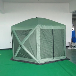 Tente de camping familiale à ouverture automatique rapide à 6 côtés, <span class=keywords><strong>1</strong></span> porte, pour 6 à 8 personnes, utilisation en extérieur, avec polyester 300D - Product Image 2