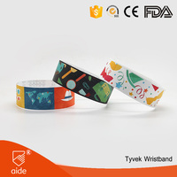 Bracelets jetables personnalisés avec logo, bracelets en papier synthétique, bracelets Tyvek, bracelets en papier pour événements