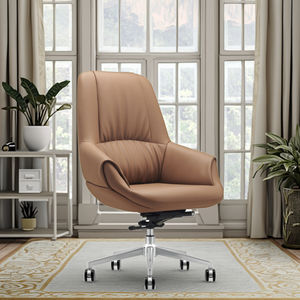 Sedia da Pranzo Ergonomica Moderna in Pelle di Grado Commerciale - Product Image 2