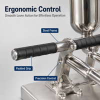 Injecteur manuel en acier inoxydable 15L pour confiture, garnisseur de churros, machine à garnir le pain et la crème, distributeur professionnel de pâte