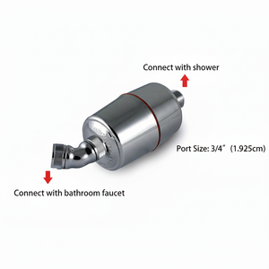 Filtro de ducha eficiente antiescala con tecnología de filtración avanzada para una piel saludable - Product Image 1