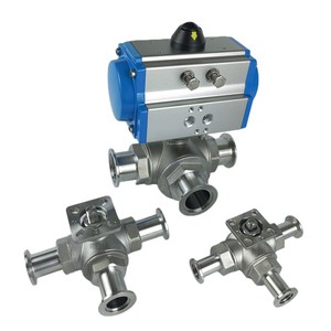 Bille de raccordement pneumatique à trois voies en acier inoxydable KF25 KF40 pour vide - Product Image 2