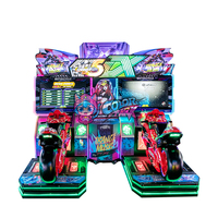 Machine de jeu d'arcade de course de moto simulateur de réalité virtuelle, entièrement automatique, de haute qualité, avec système de rédemption de billets, pour parcs colorés