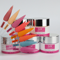 Poudre acrylique pour ongles BIN, étiquette privée personnalisée, haute qualité, non toxique, 1 oz, 3 en 1, en flacon, emballée en Chine, vente en gros directe d'usine