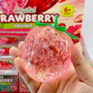 Strawberry Shape TPE Squishy <b>Toy</b> For <b>Stress</b> <b>Relief</b> Unisex Kids 2 to 4 Years Fidget Plaything Vaseline squeeze <b>toy</b> - Product Image 2