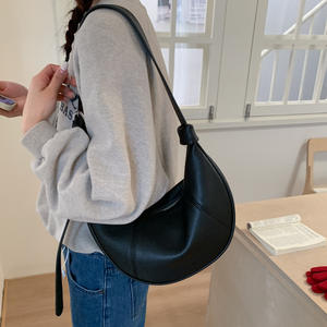 Bolso de Hombro Estilo Coreano Casual para Mujer, Invierno 2025, Nuevo, Moderno, Combinable con Todo, Inspirado en Instagram, Color Sólido, Estilista - Product Image 2