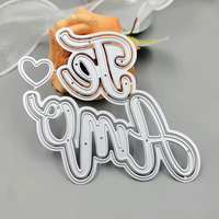 Su misura parole spagnole taglio metallo muore per Scrapbooking fai da te Album educativo goffratura biglietto di auguri spagnolo Die Cut
