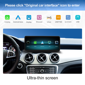 Autoabc NUEVA Pantalla Multimedia Ultrafina con Linux para <span class=keywords><strong>Mercedes</strong></span> <span class=keywords><strong>Benz</strong></span> NTG4.5/5.0, CarPlay Inalámbrico, Android Auto, Navegación, Airplay - Product Image 4