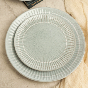 Competitive Price Eco-Friendly <b>Ceramic</b> Porcelain Stoneware Dinner <b>Plate</b> Solid Design Vintage Elegant Durable Handpainted - Product Image 1