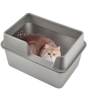 WOTAI <span class=keywords><strong>Bac</strong></span> à Litière pour Chat en <span class=keywords><strong>Acier</strong></span> Inoxydable avec Fonction de Nettoyage Facile et <span class=keywords><strong>Prix</strong></span> d'Usine Comprend une Nouvelle Pelle Personnalisée - Product Image 3