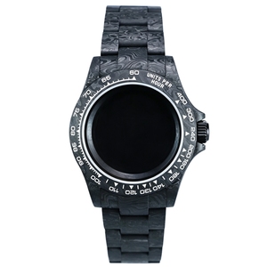 Boîtier de montre en fibre de carbone avec lunette et bracelet, ensemble de pièces de montre durables entièrement en fibre de carbone pour montres-bracelets NH35 NH36 8215 SW200 - Product Image 1
