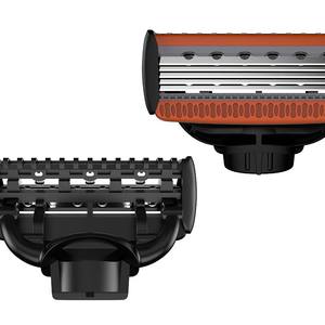 Высокое качество Мужская Безопасная бритва с триммером 5 лезвий картридж типа нержавеющая сталь материал - Product Image 3