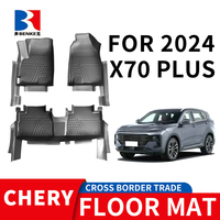 Ensemble complet de 3 pièces de tapis antidérapants imperméables en TPE 5D pour Jetour X70 Plus 2024