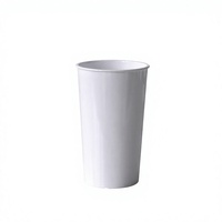 Vente en gros de gobelets en plastique réutilisables de sublimation de 8oz pour enfants tasses à café en plastique pour gargarisme, impression par transfert de chaleur