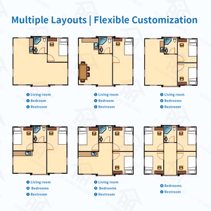 Sang Trọng 20 30 40ft Vận Chuyển Container Nhà Modular Nhà Mở Rộng Căn Hộ Đóng Mở Container Nhà - Product Image 3