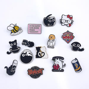 <span class=keywords><strong>Prix</strong></span> usine personnalisé émail scarabée épingles Animal Badge rouge mignon dessin animé conception personnalisée épinglette Badge épingle - Product Image 1