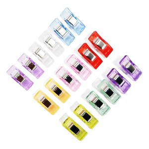 Clips de fixation en plastique pour bords, tailles moyenne, grande et petite, largeur 17 mm et 10 mm, pour couture, patchwork, rangement et positionnement - Product Image 5