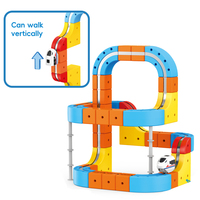 80 pièces de jouets de voitures sur rail magnétique pour enfants, ensemble de circuits de course flexibles, assemblage DIY, piste de course électrique à grande vitesse, train orbital pour les enfants de 6 ans et plus